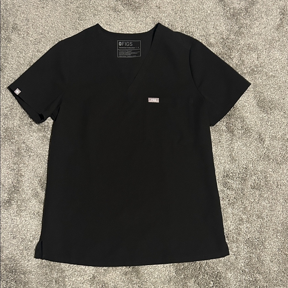 Figs Women’s Classic Black Scrub Top
